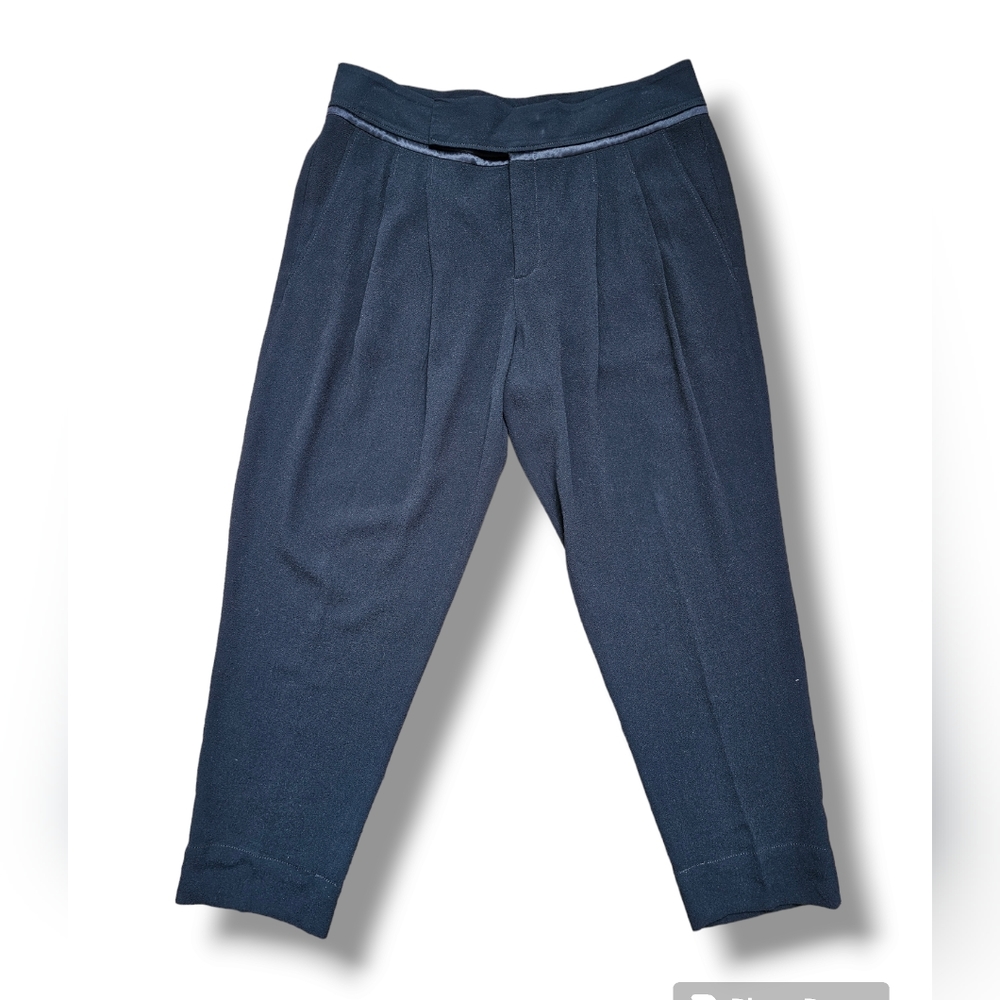 Helmut Lang pleated crop pant 6